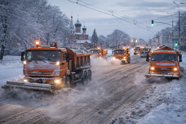 Уборка снега в Ярославле