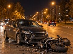 На Тутаевском шоссе столкнулись Ford и мотоцикл